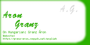 aron granz business card
